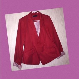 Red blazer